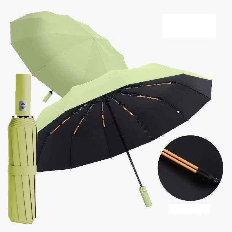 Guarda Chuva Automático Sombrinha Grande Proteção Solar Blackout Reforçado Dobrável 10 varetas Envio Imediato colorido