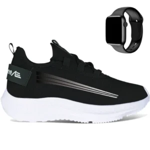 TENIS MASCULINO ACADEMIA CAMINHADA TREINO ADAPTION KIEV COM RELÓGIO DIGITAL