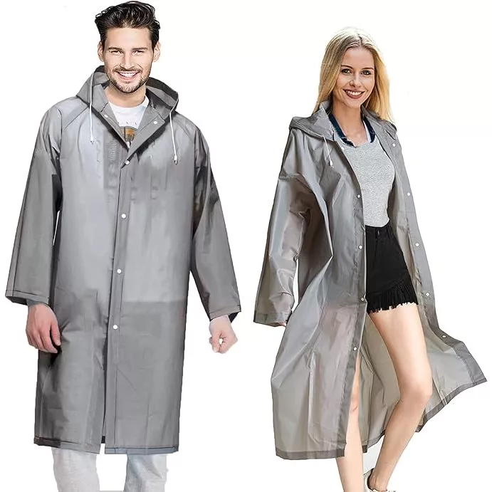 Capa de chuva adulta à prova de intempéries Durável, reforçada, reutilizável
