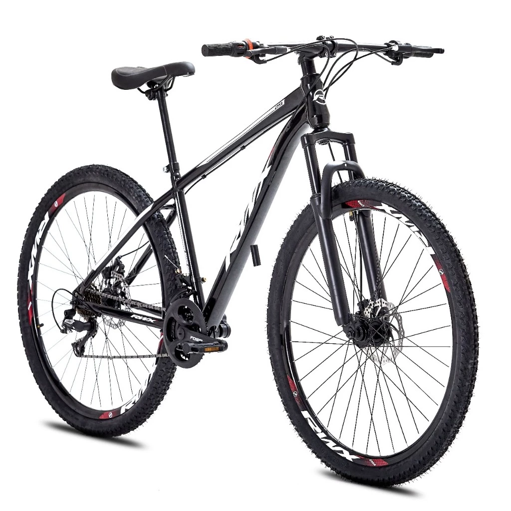 KIT BIKE BICICLETA MTB AÇO CARBONO RWX ARO 29 21V - FREIO A DISCO - TAM. 17.