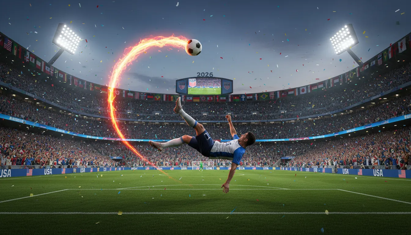 Candidatos ao Gol Mais Bonito da Copa 2026