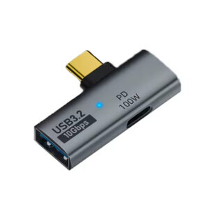 2 em 1 usb tipo-c para usb otg100w pd adaptador de carregamento para steam deck,chromecast google tv