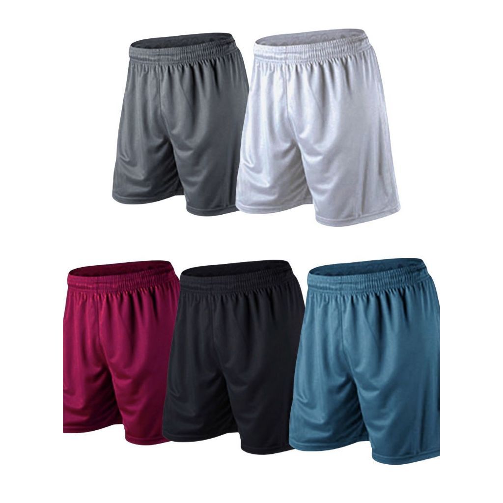 KIT 5 BERMUDA PLUS -  Masculina Esportivo (Futebol, Corrida, Academia, Piscina, Praia)
