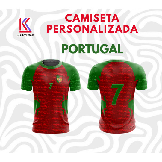 Camiseta Personalizada de Portugal Torcedor 2026 Esportes Portugal