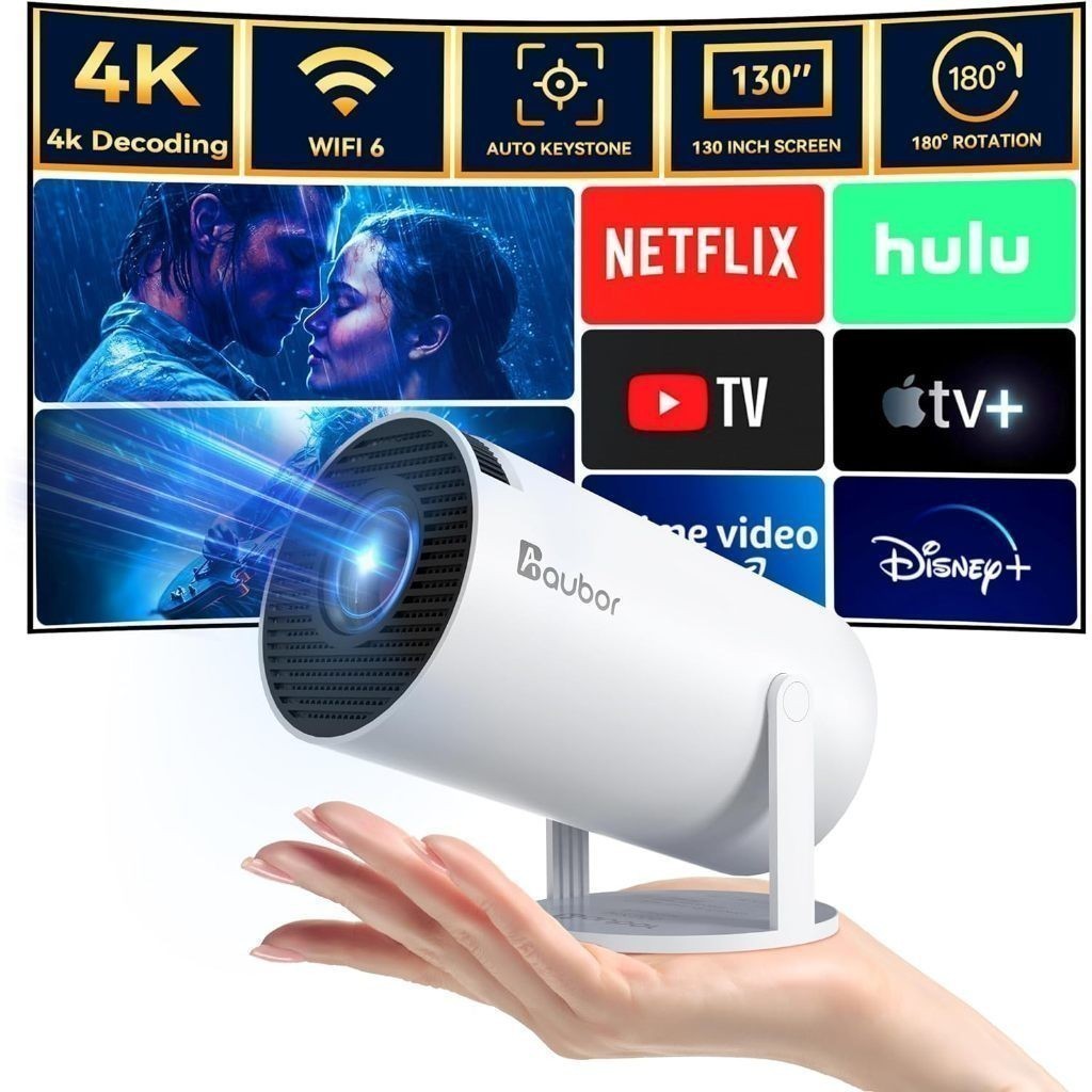 Magcubic HY300 Projetor Inteligente Portátil Original Android 11 4K Ultra HD HDMI Wifi Alto-Falante