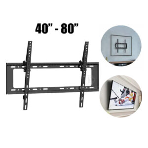 Suporte Para Tv Inclinável 40 A 80 Pol Samsung LG Universal Lcd Led Qled Oled Inclinação 43 55 58 60